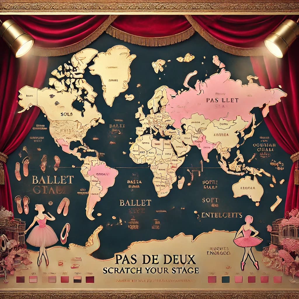 “Pas de Deux” World Map – Scratch Your Stage
