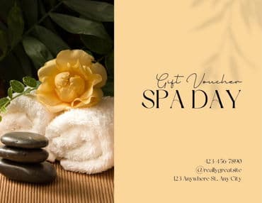 Spa Day Gift Voucher